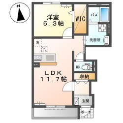 仮）阿見町新築アパートの物件間取画像